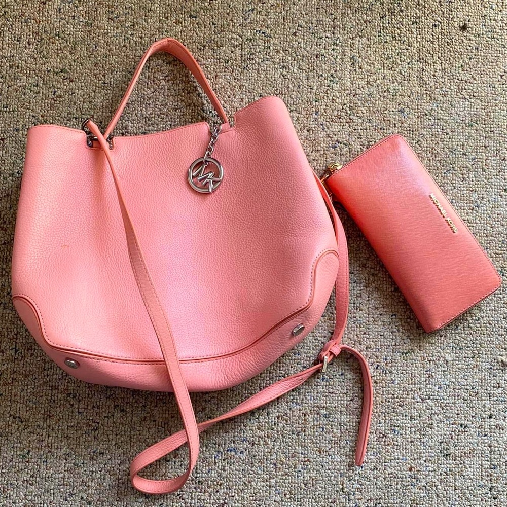 Michael Kors bag and wallet